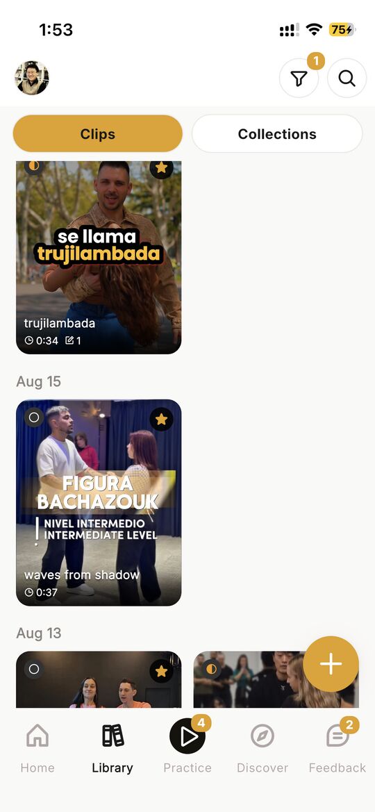 Step 1: in your Library, tap the + button