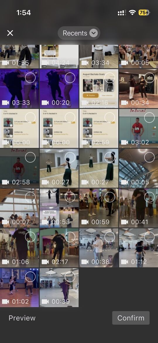 Step 2: pick your class video