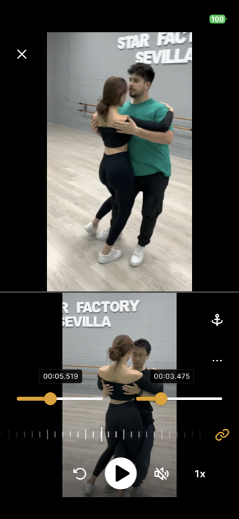Dance Journal compare screen